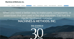 Desktop Screenshot of machinesandmethods.com